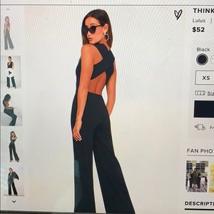 Lulus black jumpsuit